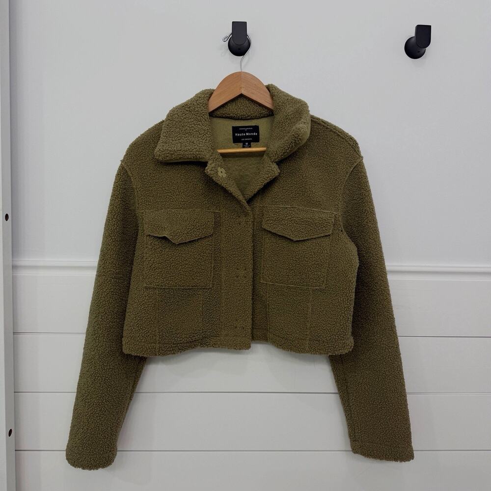 Women’s Haute Monde Sherpa Cropped Jacket Size M